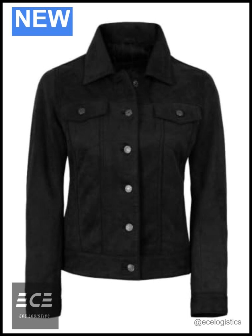 Faux Suede Vintage Button Up Shirt Collar Casual Jacket Women